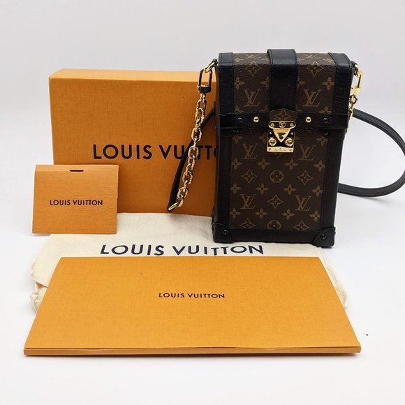 SOLDLouis Vuitton Monogram Trunk Pochette Vertical - Picture 11 of 12